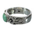 Silver Turquoise Southwestern Flower Ring Size 8-1/4 YX91705